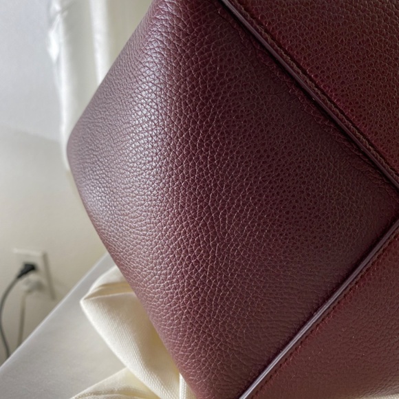 Celine Burgundy Tote - Picture 7 of 10